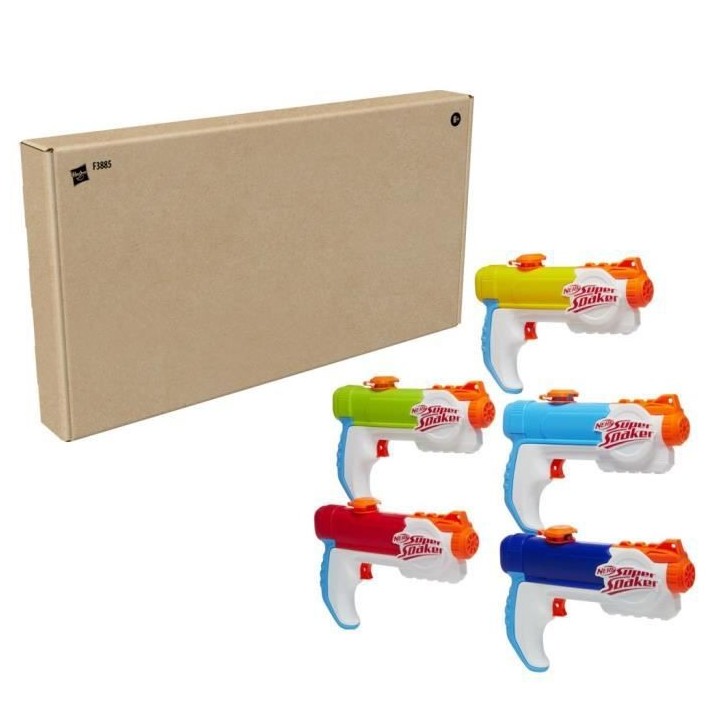 Nerf Super Soaker Multipack Piranha - 5 pistolets a eau - Adultes et e