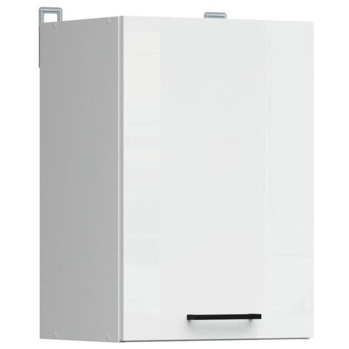 JUNONA Meuble haut 40 cm - 1 Porte - Blanc brillant