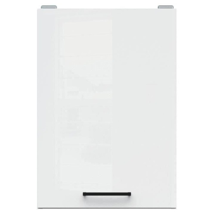 JUNONA Meuble haut 40 cm - 1 Porte - Blanc brillant