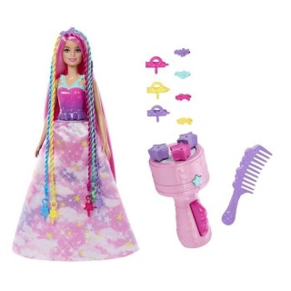 BARBIE - BARBIE TRESSES MAGIQUES    - poupée - 3 ans et +