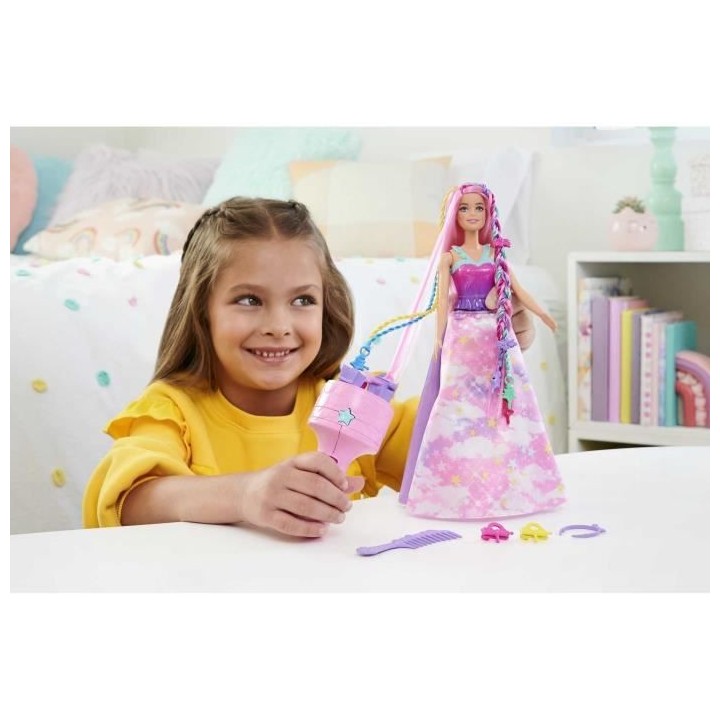 BARBIE - BARBIE TRESSES MAGIQUES    - poupée - 3 ans et +
