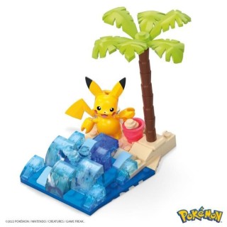 MEGA CONSTRUX - POKEMON - PIKACHU AVENTURE A LA PLAGE  - construction