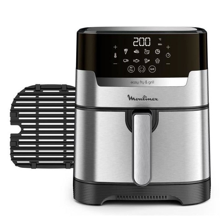 MOULINEX Friteuse sans huile + grill 4.2 L Température réglable 8 pr