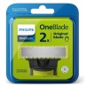 PHILIPS QP220/50 - Lot de 2 lames pour OneBlade - Compatible avec tous les manches OneBlade