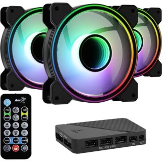 AEROCOOL Mirage 12 Pro ARGB (Pack de 3) - Ventilateur 120mm A-RGB pour