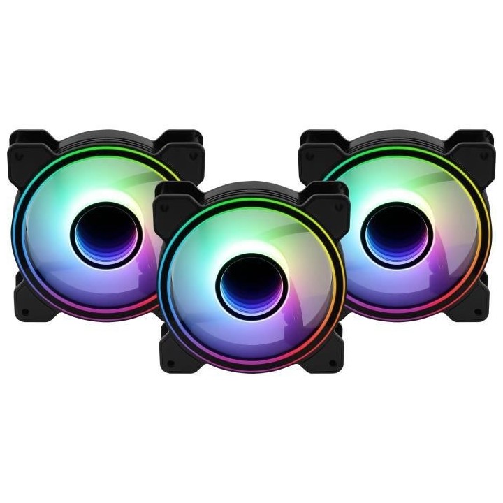 AEROCOOL Mirage 12 Pro ARGB (Pack de 3) - Ventilateur 120mm A-RGB pour