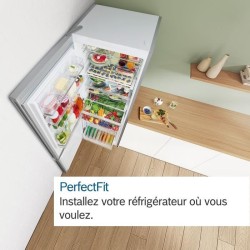 Réfrigérateur combiné pose-libre - BOSCH KGN49XLEA SER4 - 2 portes - 438 L - H203XL70XP67 cm - inox