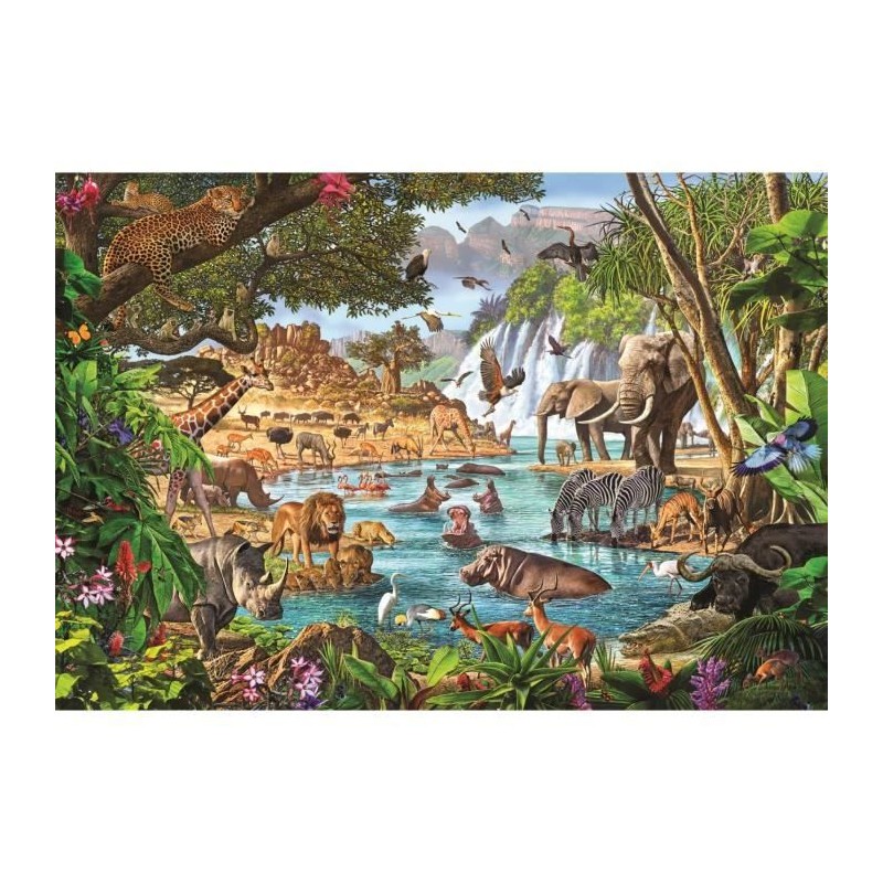 Clementoni - Puzzle 3000 pieces - African Waterhole