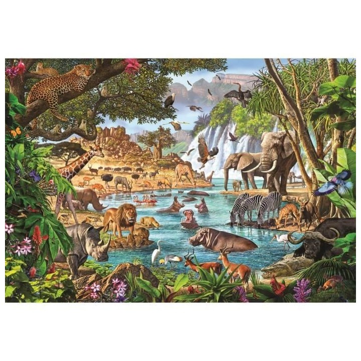 Clementoni - Puzzle 3000 pieces - African Waterhole