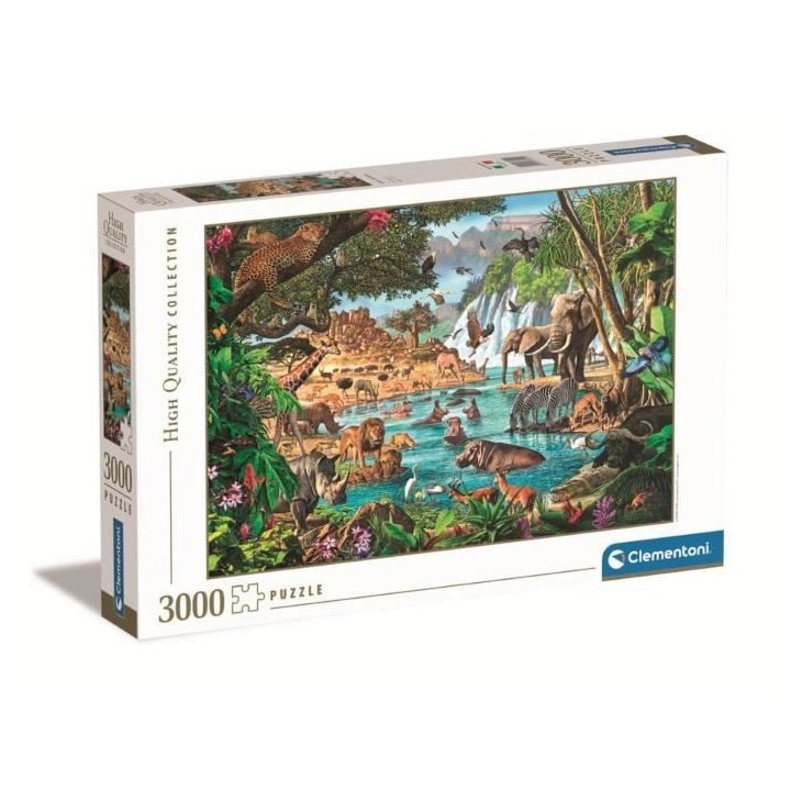 Clementoni - Puzzle 3000 pieces - African Waterhole