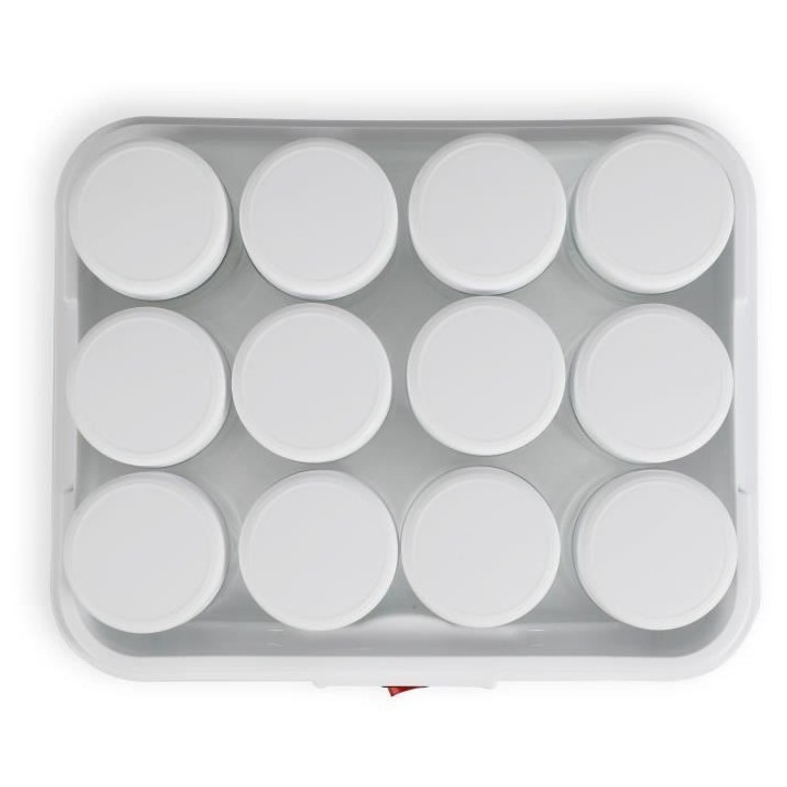 Yaourtiere fromagere LIVOO - 12 pots - bac avec égouttoir pour fromag