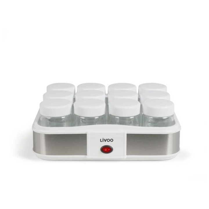 Yaourtiere fromagere LIVOO - 12 pots - bac avec égouttoir pour fromag