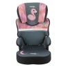 Rehausseur NANIA BEFIX - Isofix - Groupe 2/3 (15-36Kg) - Avec dossier - Tetiere réglable en hauteur - Flamingo - Fabriqué en F