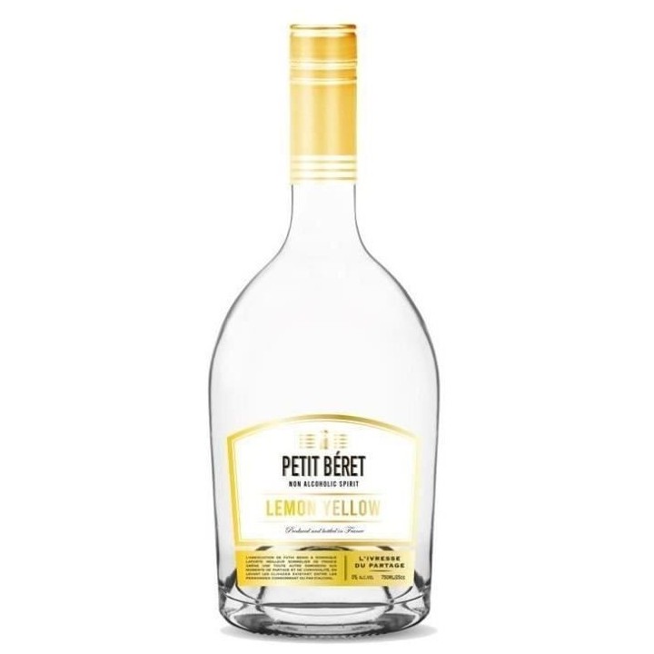Petit Béret - Lemon Yellow - Liqueur de citron sans alcool - 75 cl