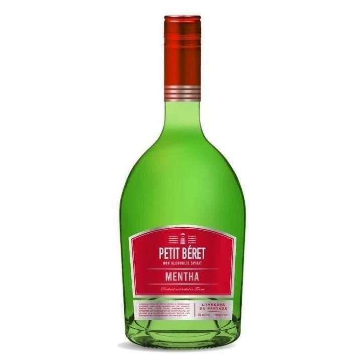 Petit Béret - Mentha - Liqueur de menthe sans alcool - 75 cl