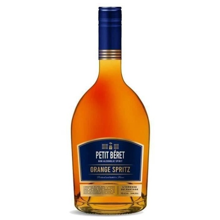 Petit Béret - Orange Spritz - Liqueur d'orange sans alcool - 75 cl