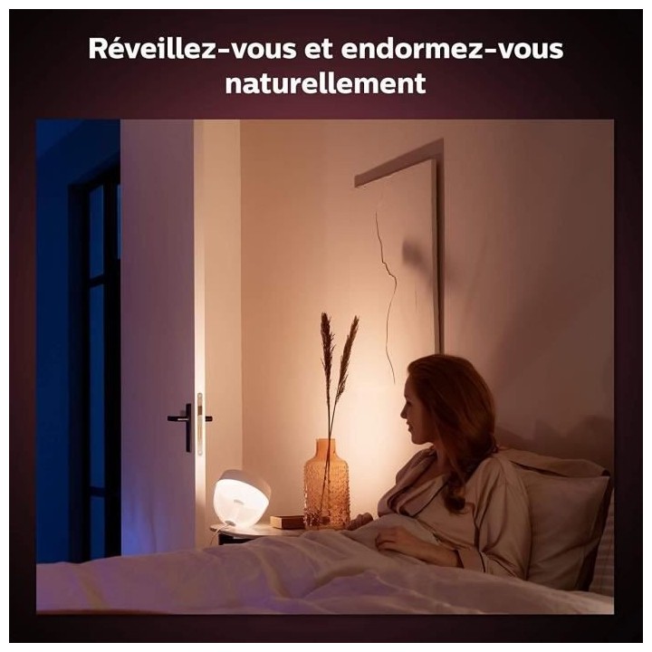Philips Hue White & Color Ambiance, Iris compatible Bluetooth, Blanc,