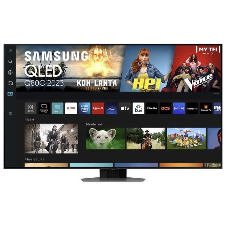 SAMSUNG 55Q80C TV QLED 4K UHD 55 (138 cm) Smart TV 4 ports HDMI