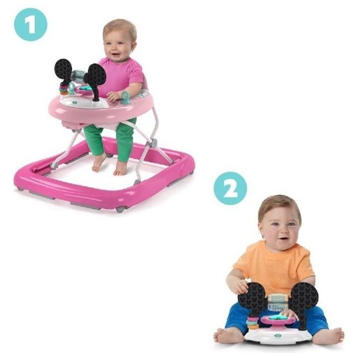 BRIGHT STARTS Trotteur bébé Disney baby Minnie - Lumineux et Musical