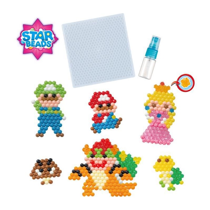 Le kit Super Mario - AQUABEADS - 31946 - Perles qui collent avec de l'eau