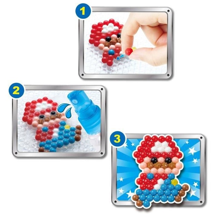 Le kit Super Mario - AQUABEADS - 31946 - Perles qui collent avec de l'