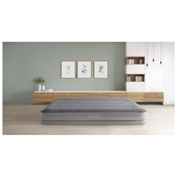 Matelas gonflable prestige - INTEX - 64114 - Mid Rise Flex Pump - Elec