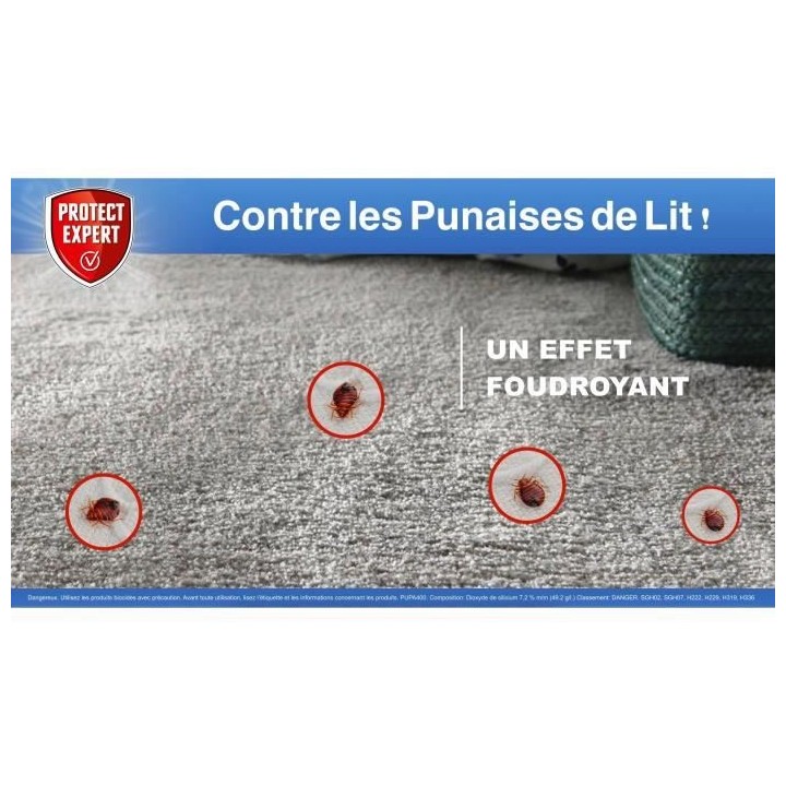 PROTECT EXPERT PUPA400 Aerosol Punaise De Lit 400ml 100% Naturelle Eli