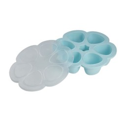 BEABA,Multiportions Silicone de qualité premium,Résistance thermique,6 alvéoles indépendantes,Fabriqué en Italie, 6x150 ml