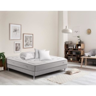 SIMMONS SW3 Pack complet matelas 160 x 200 cm + Sommier + Couette 240