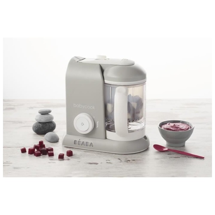 Béaba Babycook Solo Robot Cuiseur-Mixeur Gris