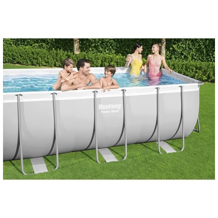 Kit Piscine hors sol tubulaire BESTWAY - Power Steel™ - 412 x 201 x