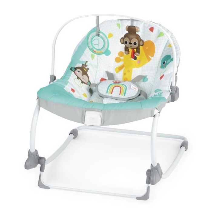 BRIGHT STARTS Balancelle évolutive Wild Vibes, vibrations apaisantes,