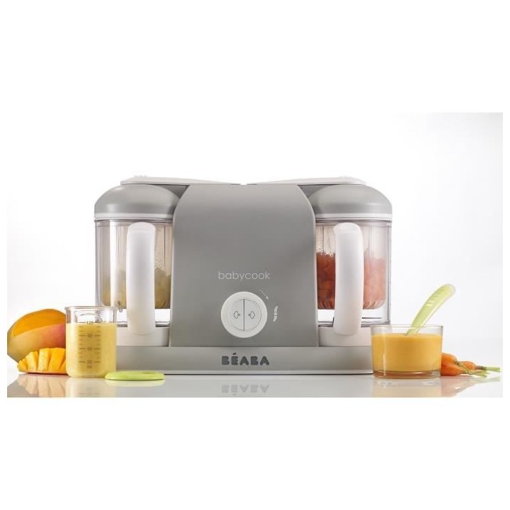BEABA, Babycook Duo, Robot bébé 4 en 1, Cuiseur, Mixeur, Contenance