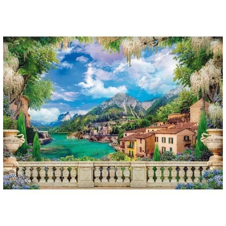 Clementoni - Puzzle 3000 pieces - Lush Terrace on Lake