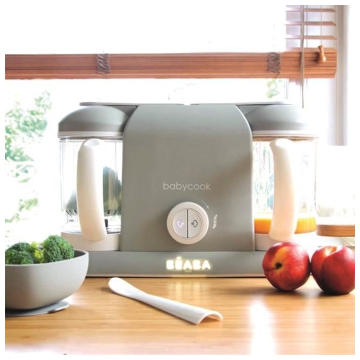 BEABA, Babycook Duo, Robot bébé 4 en 1, Cuiseur, Mixeur, Contenance