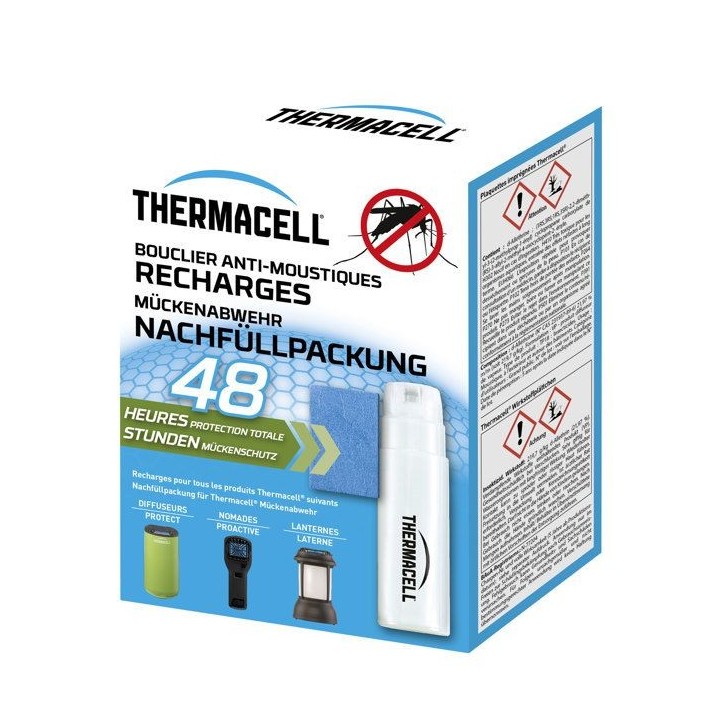 THERMACELL THRECHARG48N - 1 Recharge de 48heures - Anti Moustiques & M