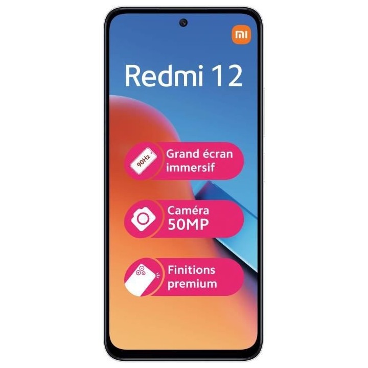 XIAOMI - REDMI 12 4 - 128Go - ARGENT