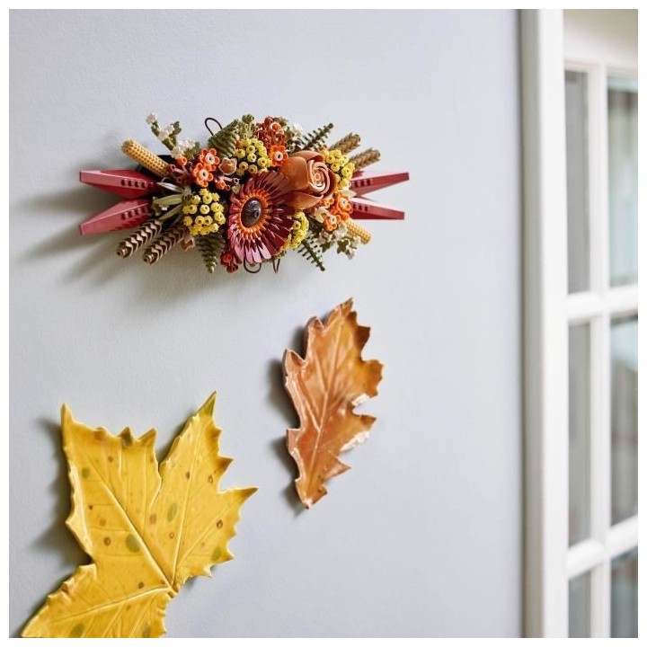 LEGO Icons 10314 Le Centre de Table Fleurs Séchées, Plantes Artifici