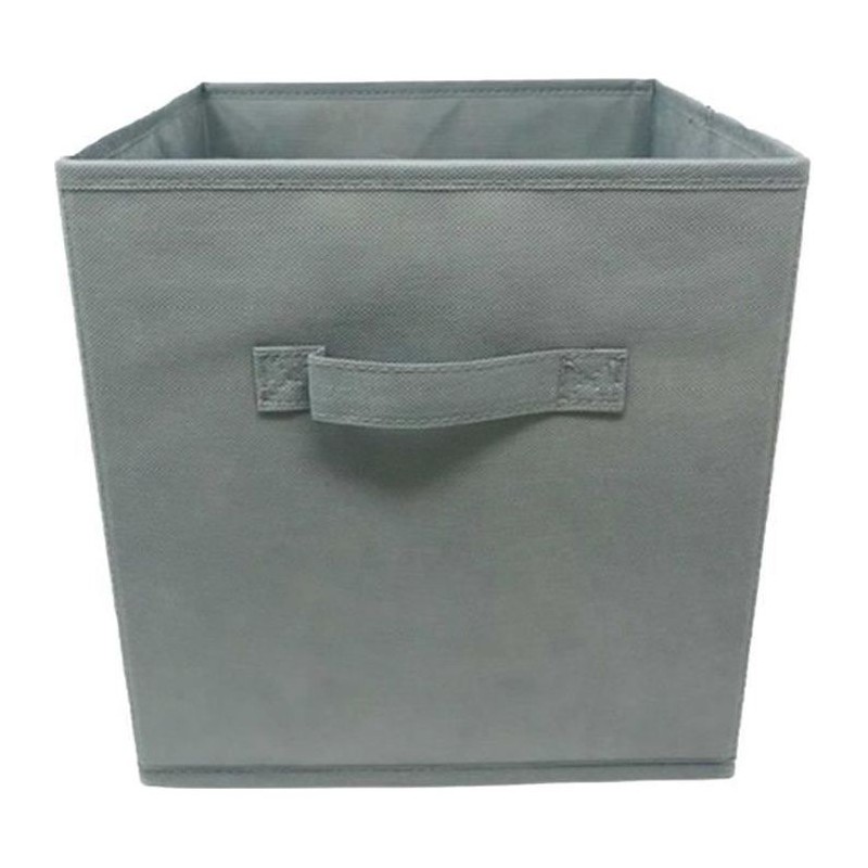 MODULOSTORAGE Boîte de rangement/tiroir pour meuble en tissu - 27x27x28 cm - Gris clair