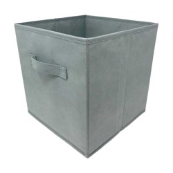 MODULOSTORAGE Boîte de rangement/tiroir pour meuble en tissu - 27x27x28 cm - Gris clair