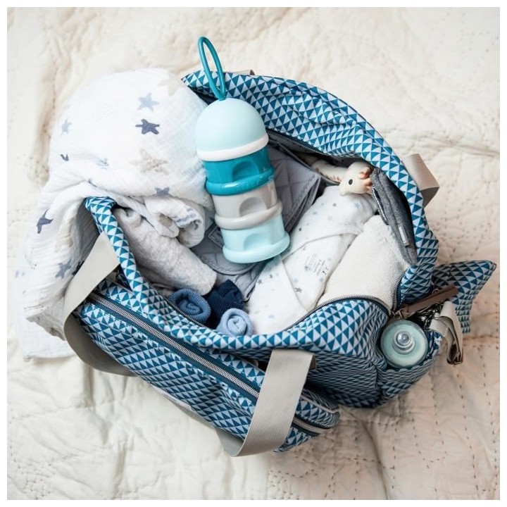 Béaba Les Sorties Sac a Langer Geneve II Play Print Bleu