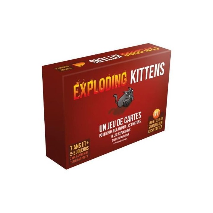 Exploding Kittens la base|Asmodee - Jeu de cartes - Jeu d'ambiance - 2