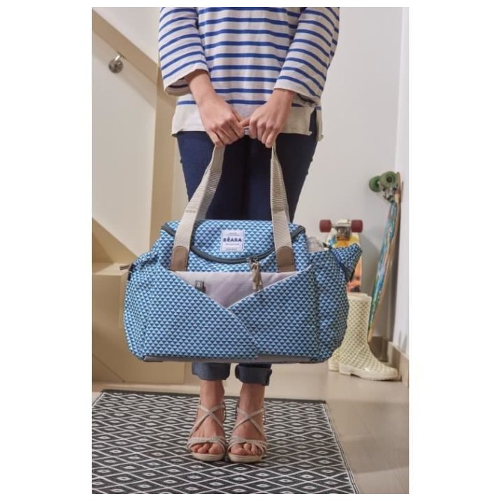 BEABA Sac a langer Sydney II, Modulable, Grande contenance, Rangements