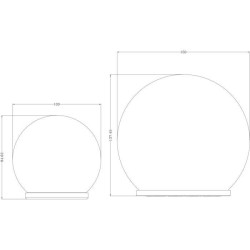 GALIX Sphere solaire - Effet verre brisé - Ø 15cm