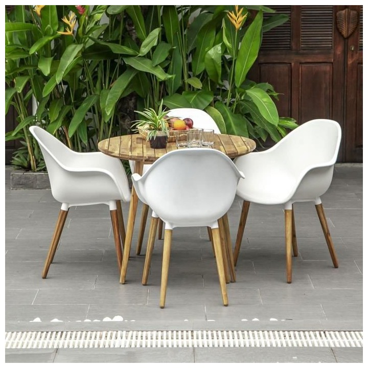 BEAU RIVAGE - Table de jardin JACOB en bois d'acacia 100% FSC