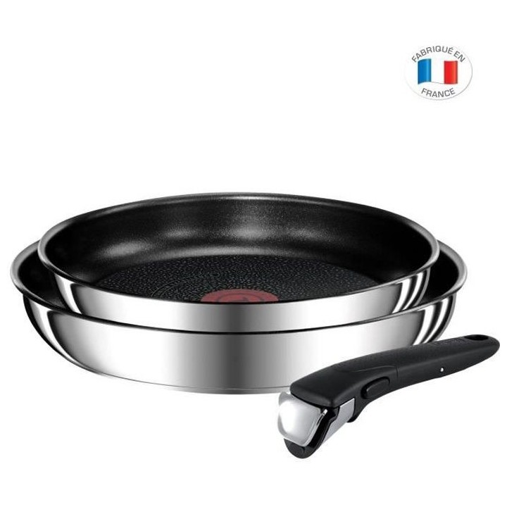 TEFAL L9409002 Ingenio Préférence Lot de 2 poeles 22/26 cm, Inductio