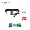 TEFAL L9409002 Ingenio Préférence Lot de 2 poeles 22/26 cm, Induction, Antiadhésives, Poignée amovible brevetée, Fabriqué