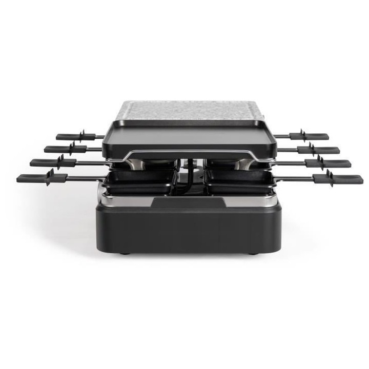 Appareil a raclette LIVOO - 8 personnes - plateaux amovibles en pierre