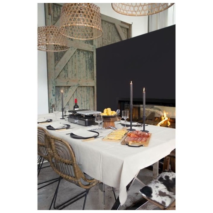 Appareil a raclette LIVOO - 8 personnes - plateaux amovibles en pierre