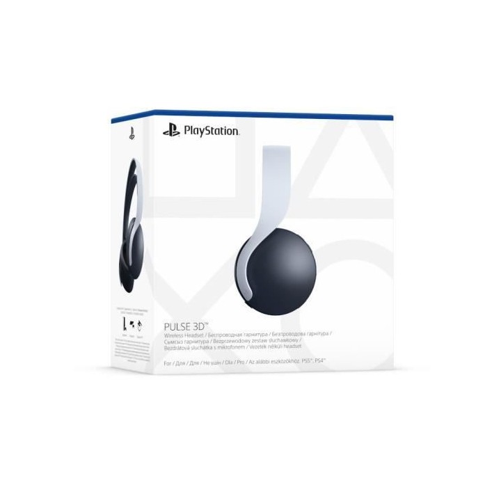 Casque-Micro Sans-Fil PULSE 3D Blanc/White pour PS5 - Compatible PS4 -